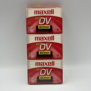 Maxell Mini DV DVM60SE 60min Color Video Cassette Tapes 3 Pack Sealed Japan